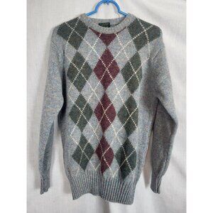 Vintage Billy Kelly 100% Shetland Wool Sweater Men' L Ireland Retro Classic